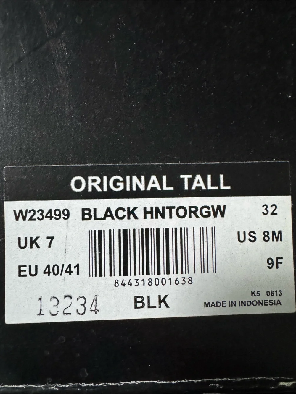 Tall Hunter Rain Boots Size 8M
